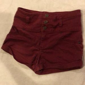 Mossimo burgundy shorts